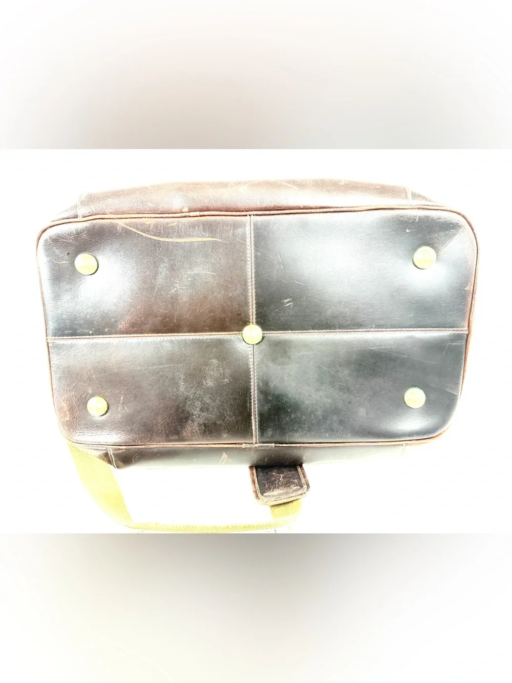 Tree Camo Brown Waxed Cotton Leather XL Hunting 2 Layer Zip Around Bag Outdoors